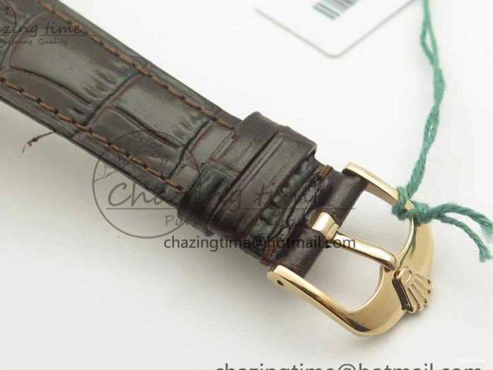 MiroTime 0123 Cellini Time 50509 RG MKF Best Edition White Dial Sticks Marker on Brown Leather Strap A3132 V SoftTouch 3405